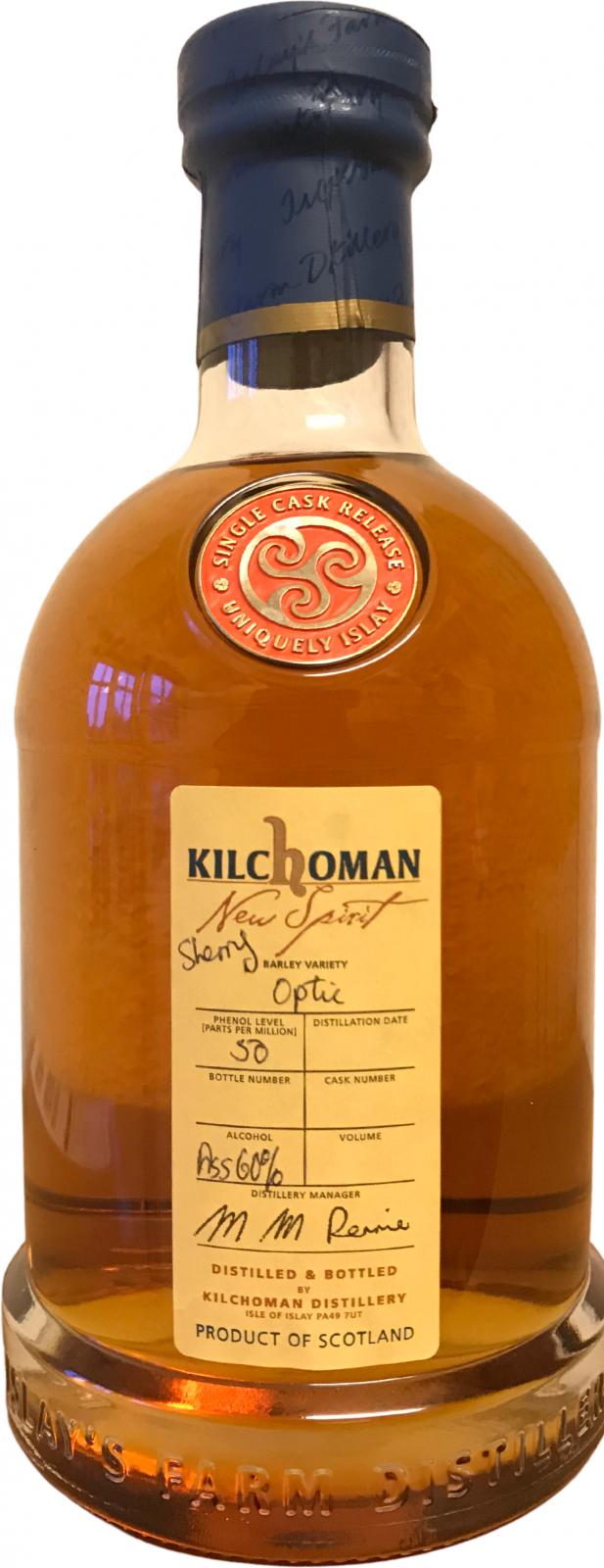 Kilchoman New Spirit Optic Sherry 60% 700ml