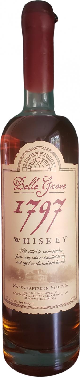 Belle Grove 1797 Whisky Charred Oak Barrels 45% 750ml