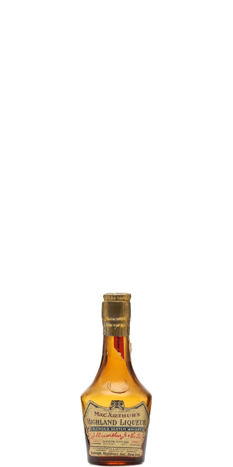 MacArthur's Highland Liqueur JMaA