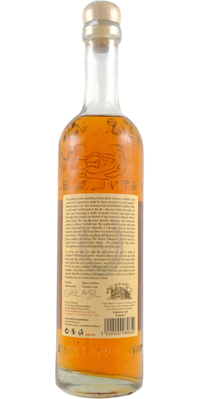 High West Campfire - Ratings and reviews - Whiskybase