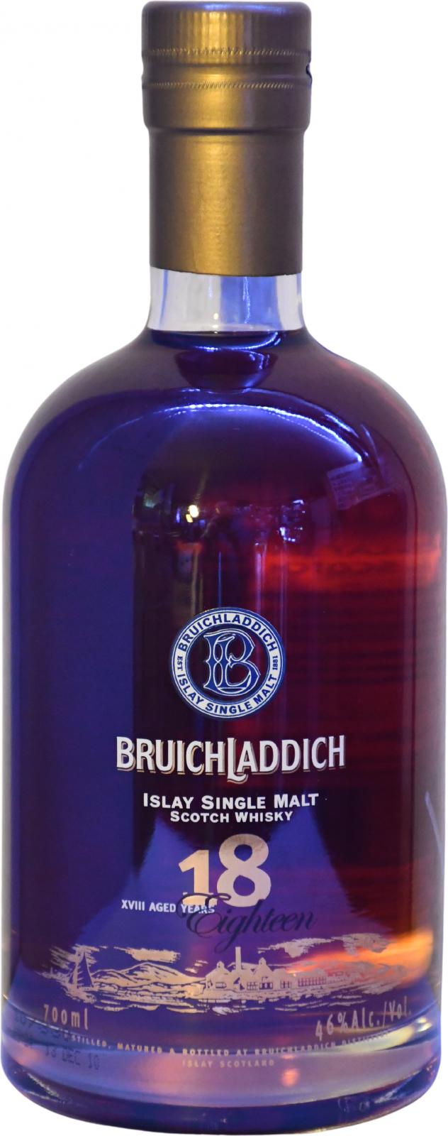 Bruichladdich 18yo red wine cask 46% 700ml