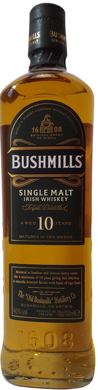 Bushmills 10yo Oloroso & Bourbon casks 40% 700ml