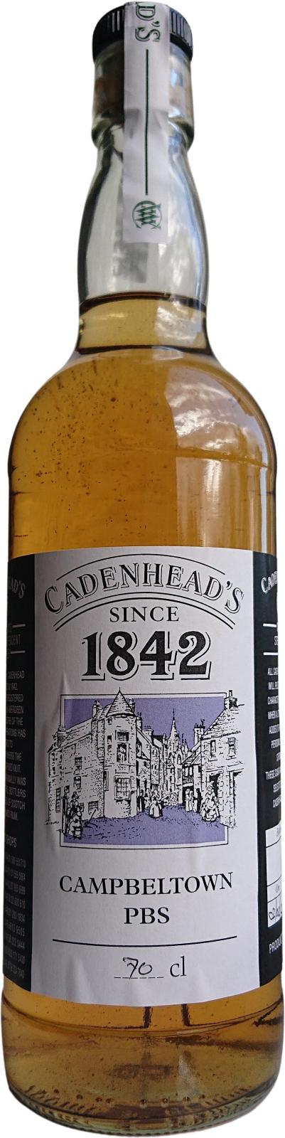 Campbeltown PBS Cadenhead's 1842 CA Sherry oak lightly peated 56.9% 700ml