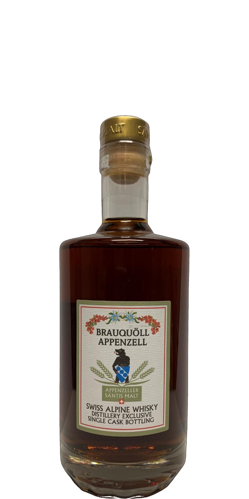 Santis Malt 7yo Brauquoll Distiller Exclusiv Beer Madeira #2052 48% 500ml
