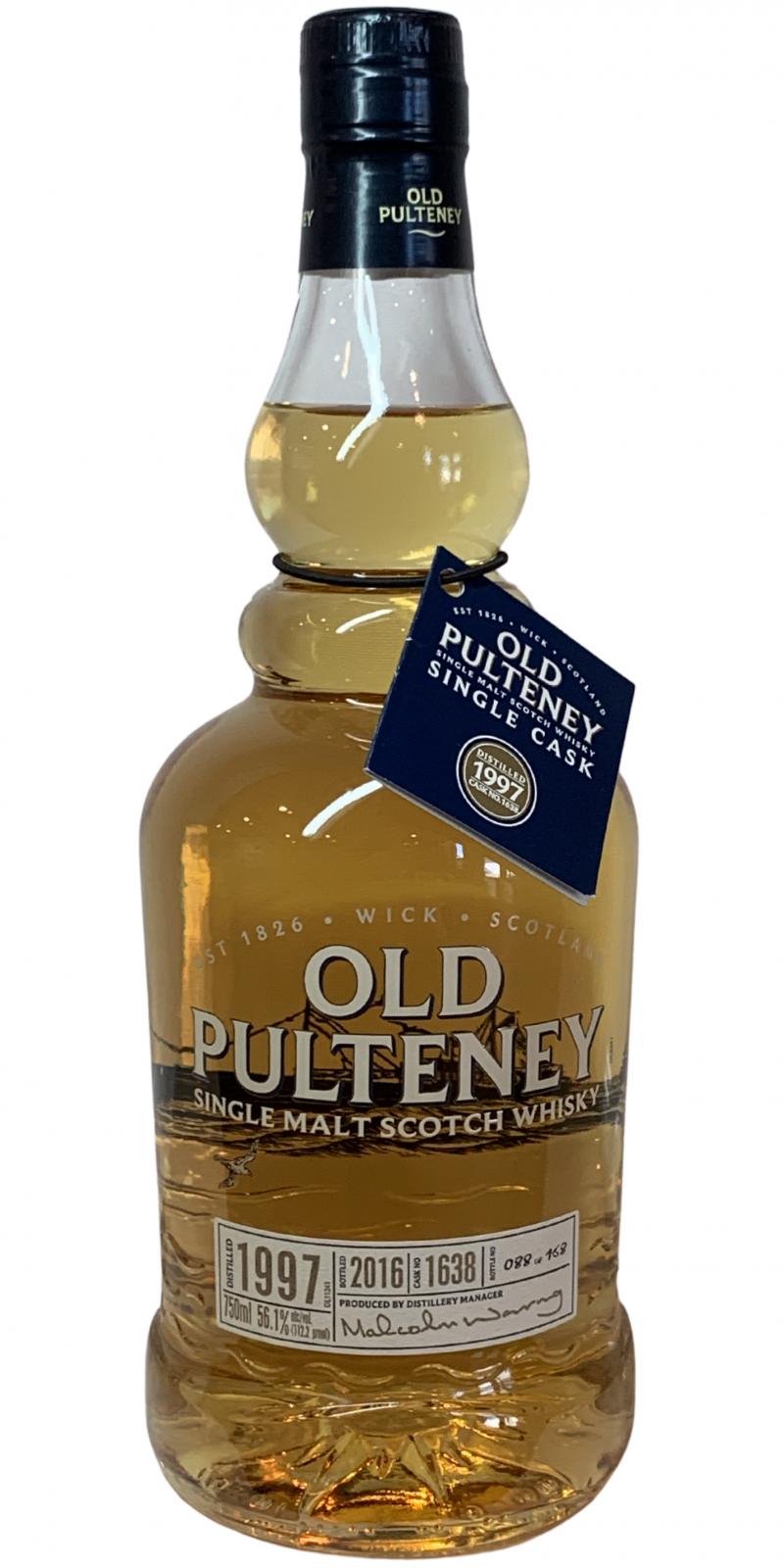 Old Pulteney 1997 Single Cask #1638 56.1% 750ml