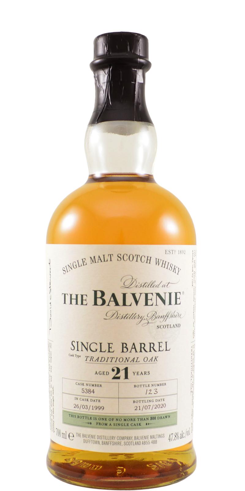 The Balvenie 21 YO Port Wood Whisky 40% vol. 0,70l