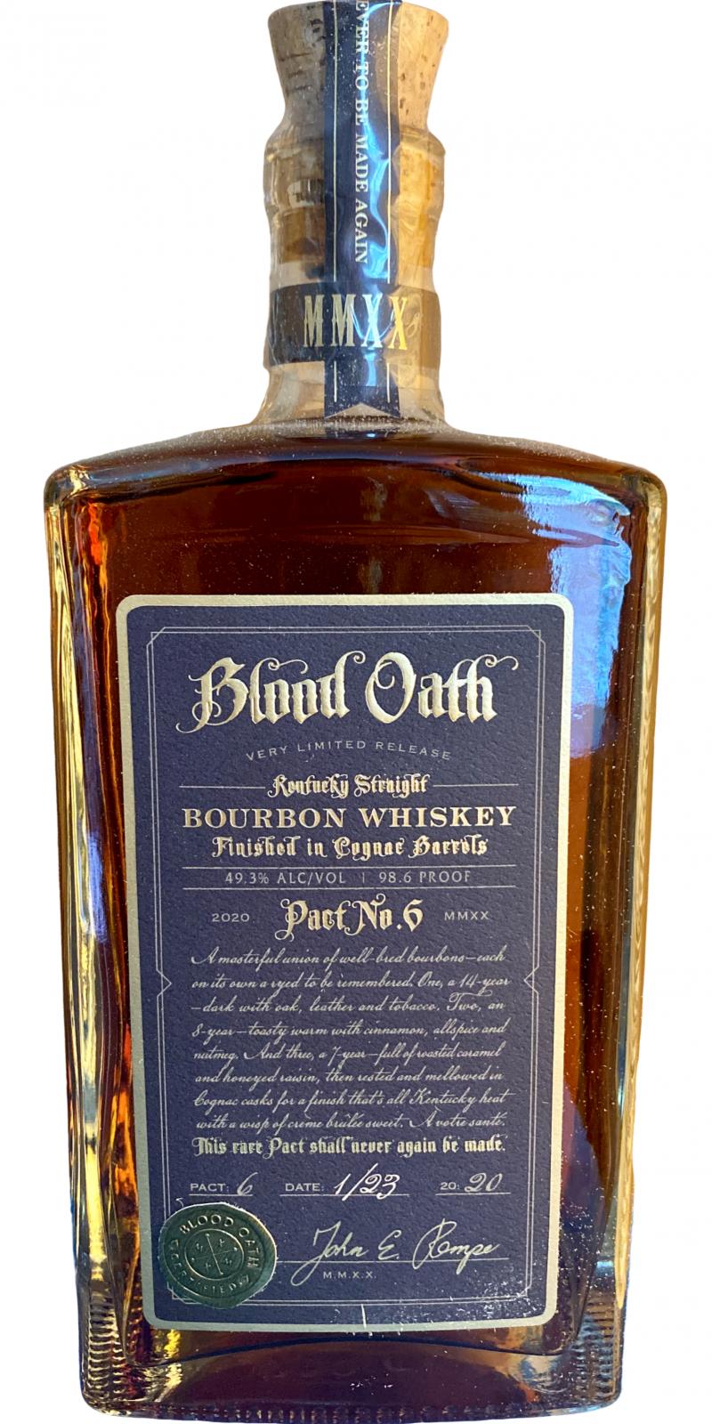Blood Oath Pact No. 6 Finished in Cognac Barrels 49.3% 700ml