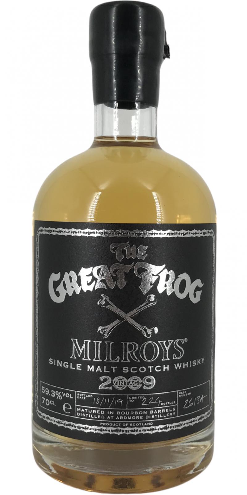 Ardmore 2009 Soh Bourbon Barrel 2613A The Great Frog X Milroy's 59.3% 700ml