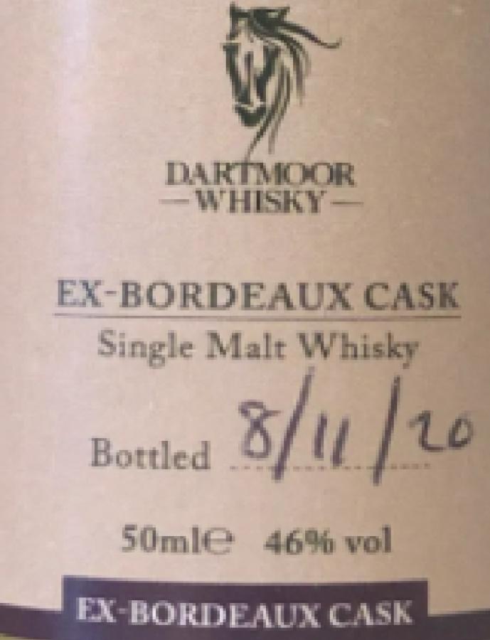 Dartmoor Whisky Ex-Bordeaux Cask
