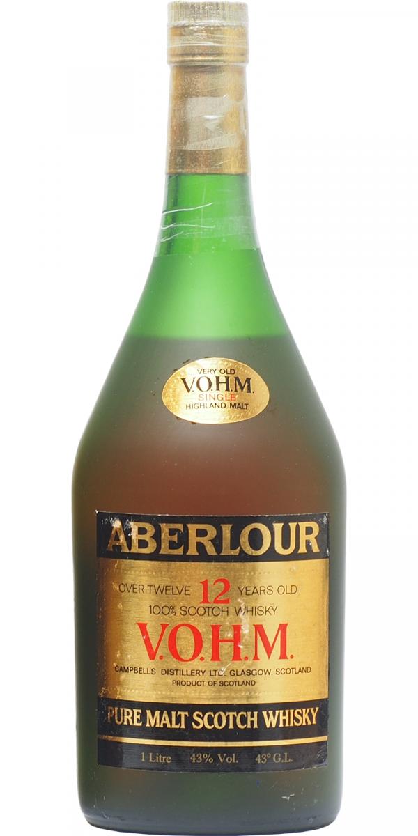 Aberlour 12yo V.O.H.M. Pure Malt Scotch Whisky 43% 1000ml