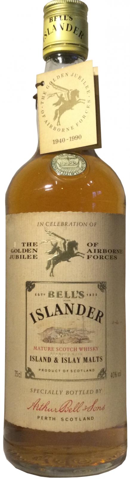 Bell's Islander Island & Malts In Celebration of the Golden Jubilee of the Airborne Forces 1940 1990 40% 700ml