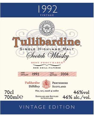 Tullibardine 1992 - Ratings and reviews - Whiskybase