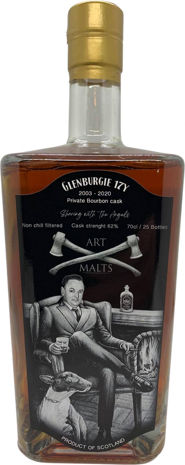 Glenburgie 2003 UD Art Malts private cask 62% 700ml