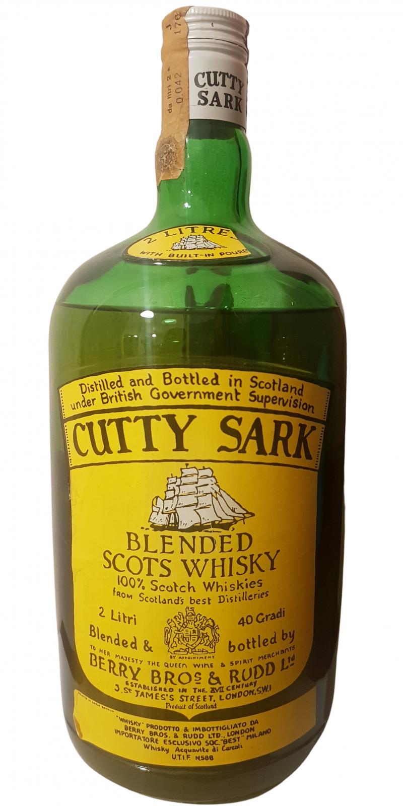 Cutty Sark Blended Scots Whisky SOC. best Milano 40% 2000ml