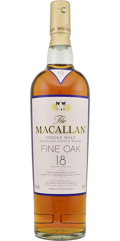Macallan 18yo Bourbon and Sherry Casks 43% 700ml