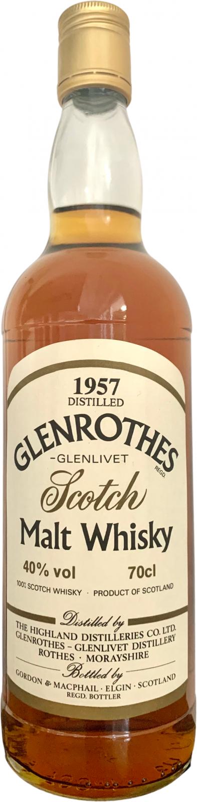 Glenrothes 1957 GM 40% 700ml
