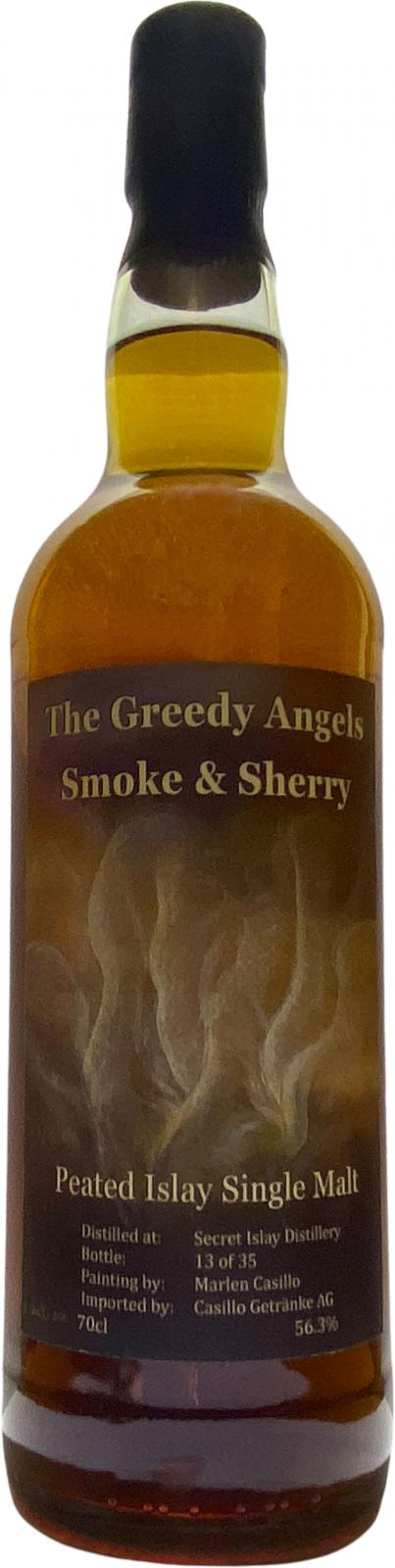 A Secret Islay Distillery Smoke & Sherry CG The Greedy Angels 56.3% 700ml