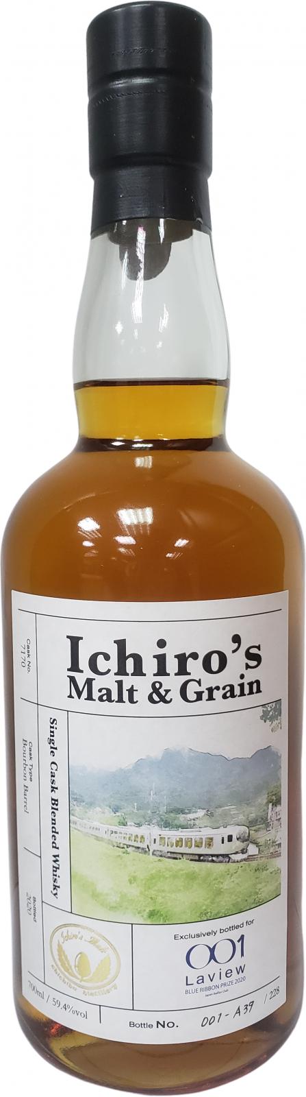 Ichiro's Malt & Grain Single Cask Blended Whisky Bourbon Barrel #7170 59.4% 700ml