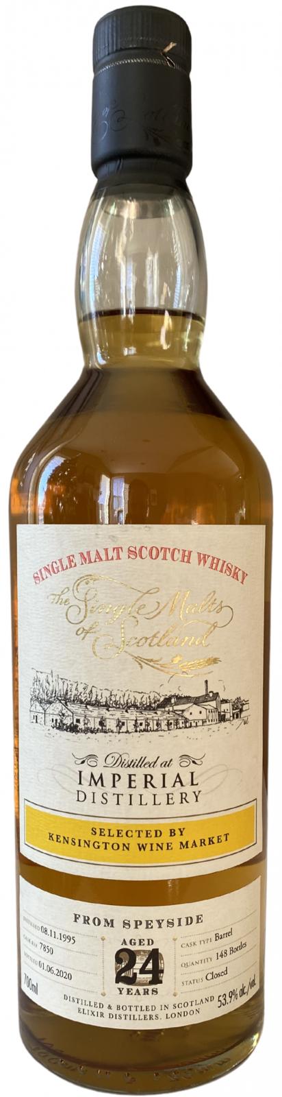 Imperial 1995 ElD The Single Malts of Scotland ex-Bourbon cask #7850 Kensington Wine Market 53.9% 700ml