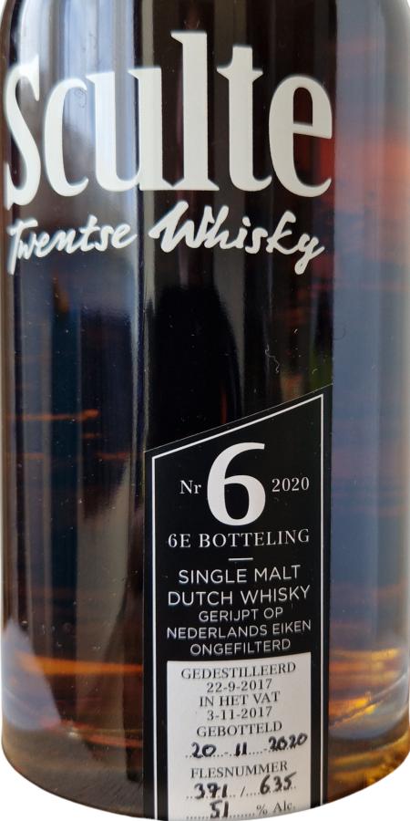 Sculte 2015 Twentse Whisky 51.1% 700ml