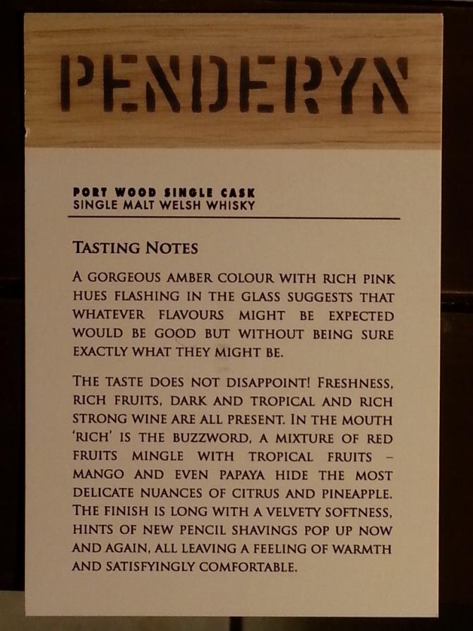 Penderyn Port Wood Single Cask