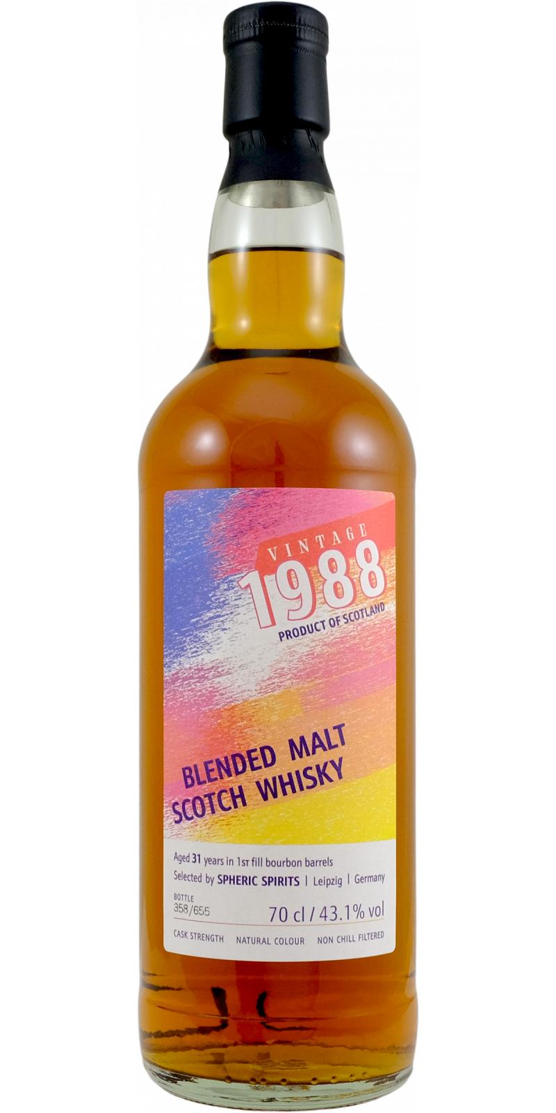 Blended Malt Scotch Whisky 1988 SpSp