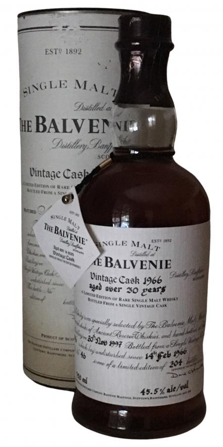 Balvenie 1966 Vintage Cask 1896 45.5% 700ml
