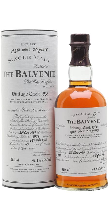 Balvenie 1966 Vintage Cask 1897 45.5% 750ml