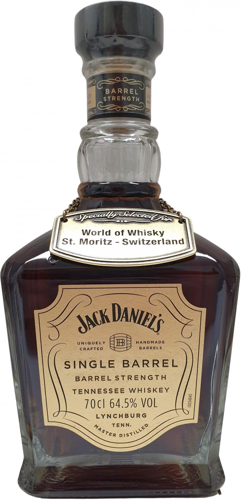 Jack Daniel's Single Barrel Barrel Strength 20-04389 World of Whisky 64.5% 700ml