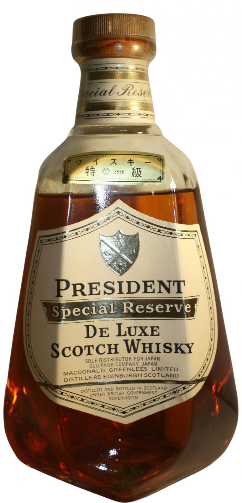President Special Reserve - Value and price information - Whiskystats
