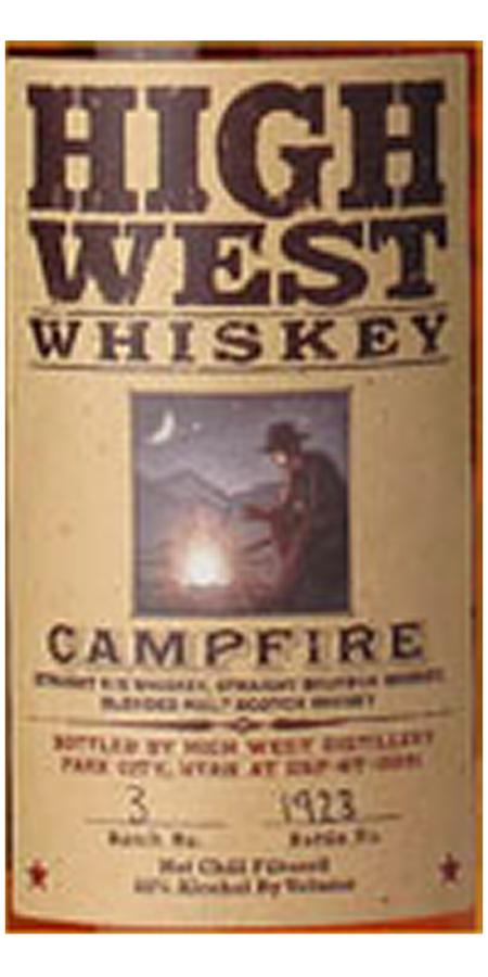 High West Campfire Batch 3 46% 750ml