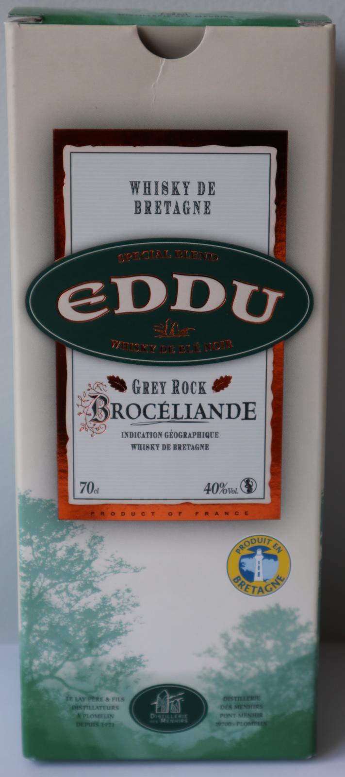 Whisky breton Eddu Brocéliande 70cl