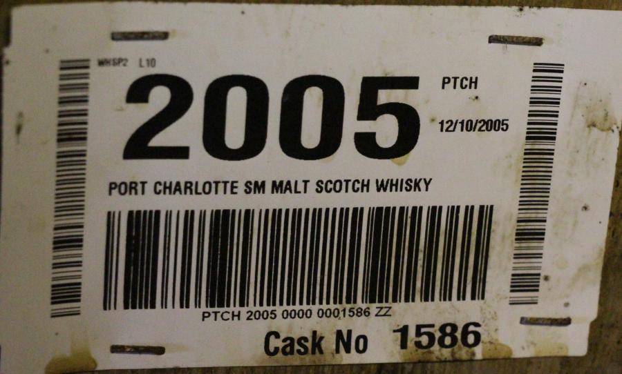 Port Charlotte 2005 Duty Paid Sample Grenache Wine Cask 1586 Warehouse Tasting 61.8% 500ml