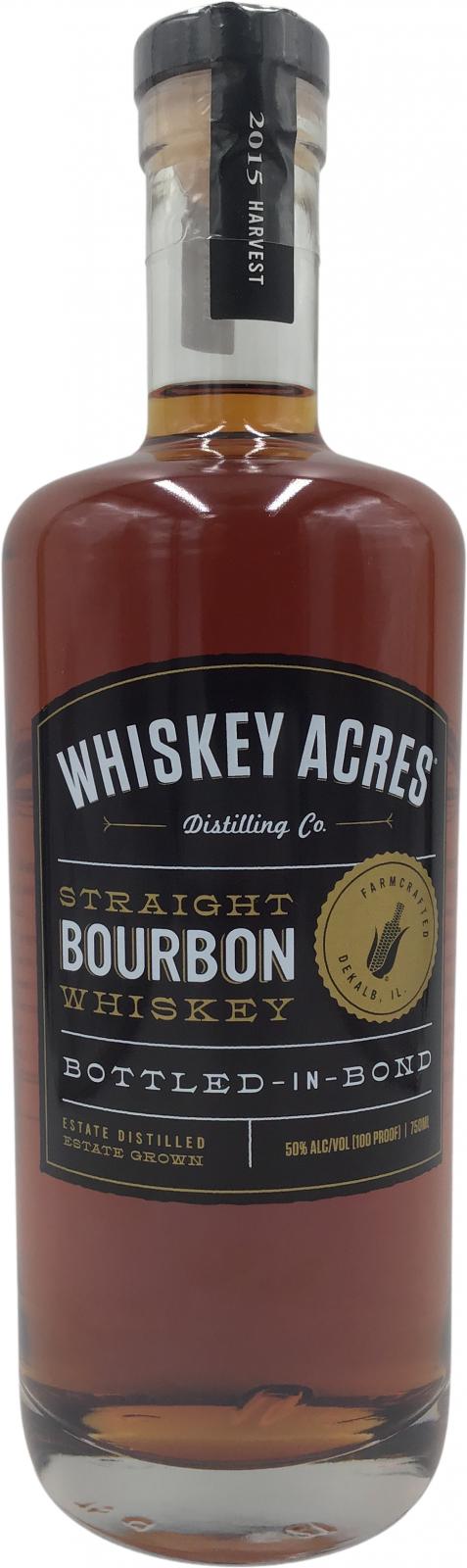 Whisky Acres Distilling Co. Straight Bourbon Whisky New Charred Oak 50% 750ml