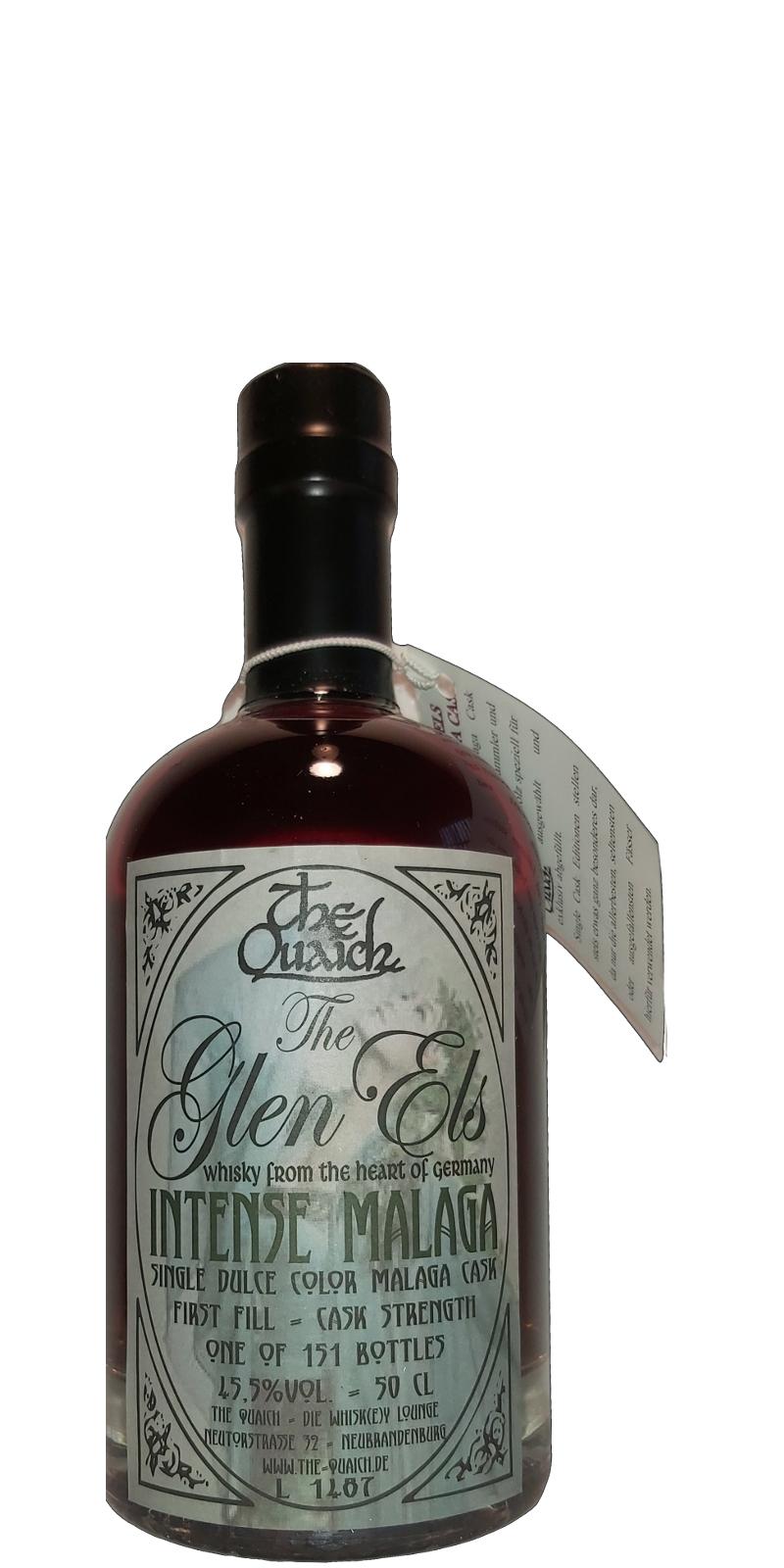 Glen Els Intense Malaga Single Dulce Color Malaga The Quaich 45.5% 500ml