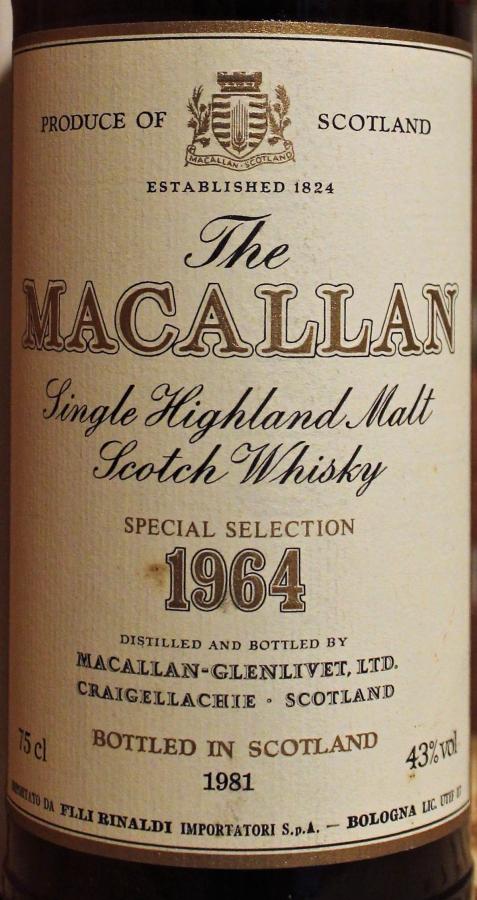 Macallan 1964 - Ratings and reviews - Whiskybase