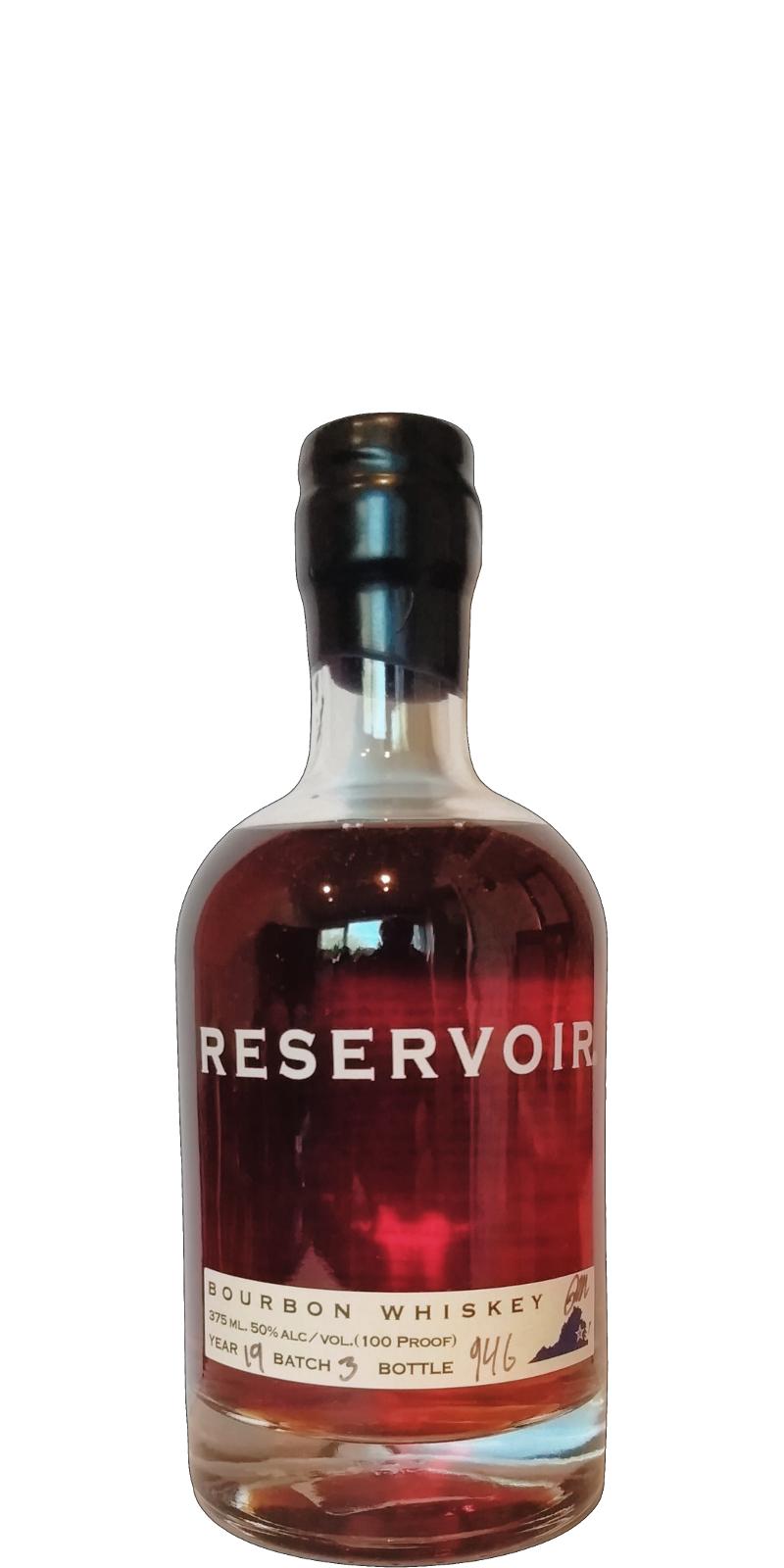 Reservoir Bourbon Whisky American Oak Alligator Char Barrel # 4 Char Batch 3 50% 375ml
