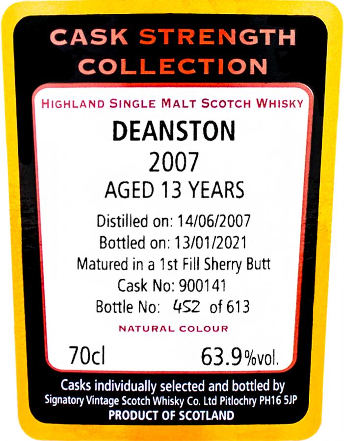 Deanston 2007 SV