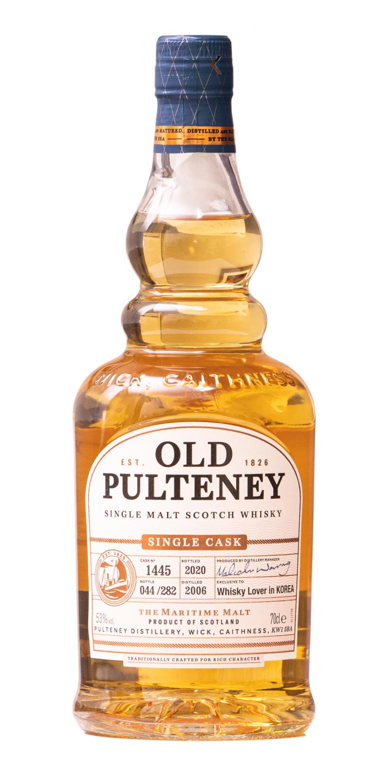 Old Pulteney 2006 #1445 Whisky Lover in Korea 53% 700ml