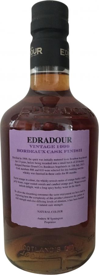 Edradour 1999 Vintage - Ratings and reviews - Whiskybase