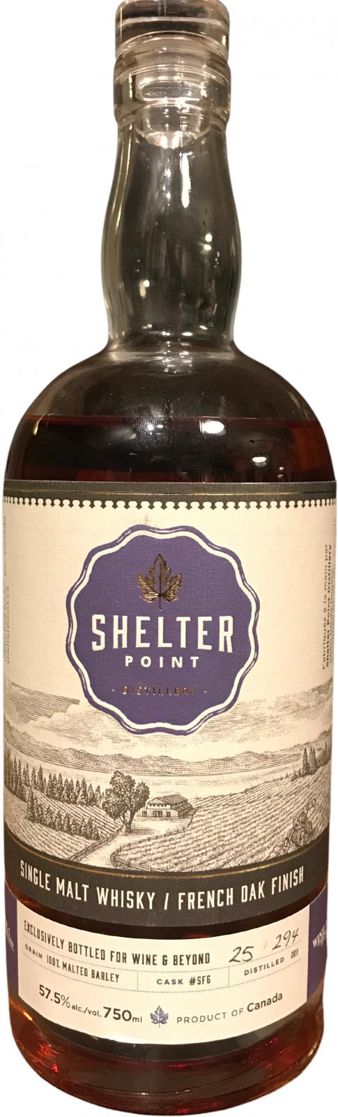 Shelter Point 2011 French Oak SF6 Wine and beyond 57.5% 750ml
