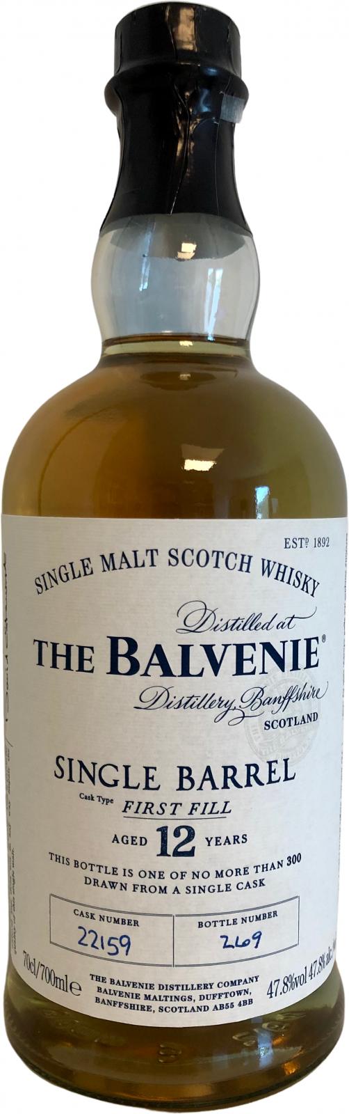 Balvenie 12yo Single Barrel #22159 47.8% 700ml