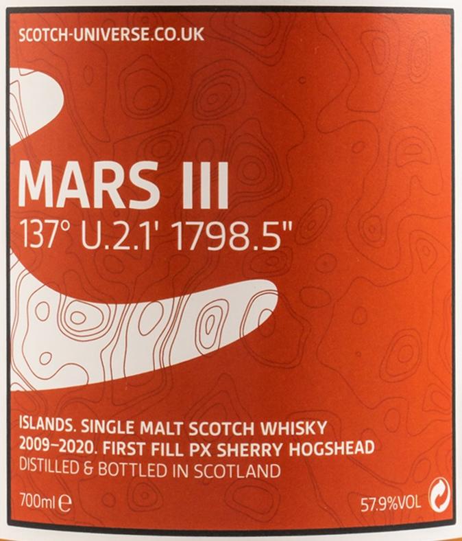 Scotch Universe Mars III - 137° U.2.1&#x27; 1798.5&quot;