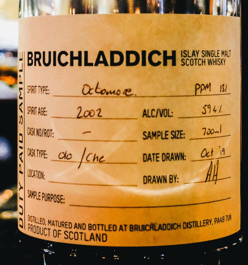 Octomore 2002 Duty Paid Sample Oloroso sherry Chateau D'Yquem 59.4% 700ml