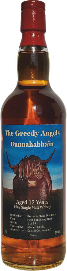 Bunnahabhain 12yo CG The Greedy Angels 1st Fill Sherry Butt Casillo Getranke AG 58.1% 700ml