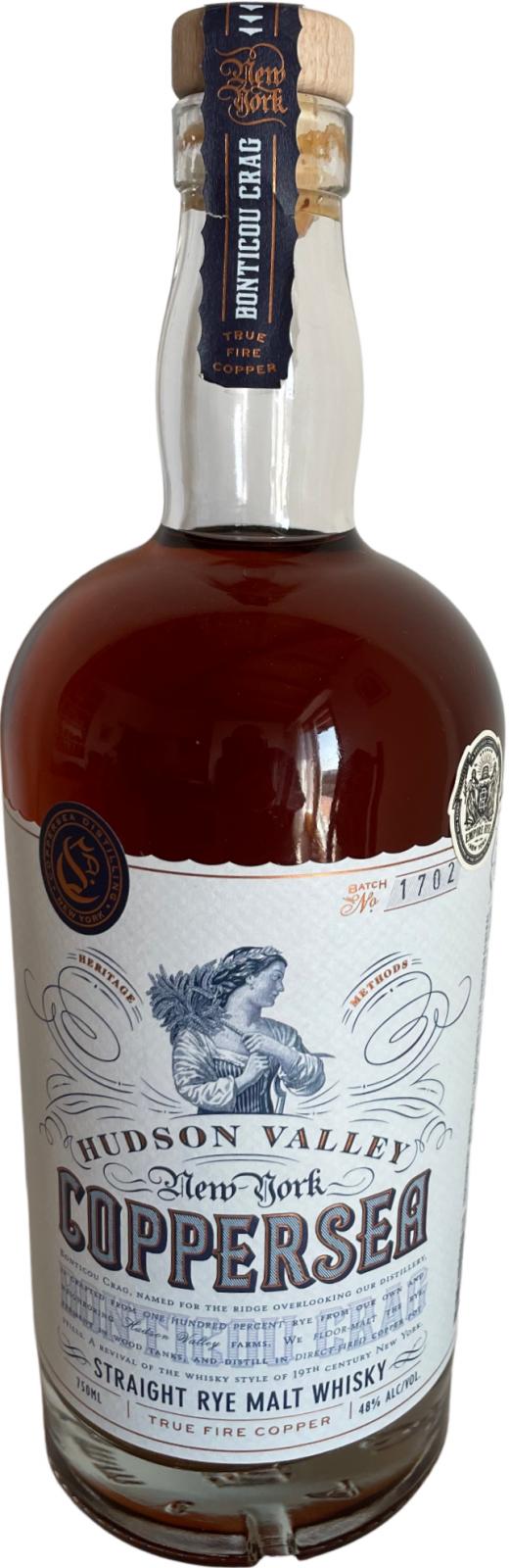 Coppersea Straight Rye Whiskey