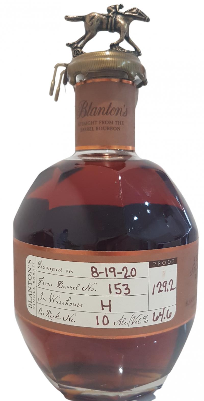 Blanton's Straight from the Barrel #153 64.6% 700ml