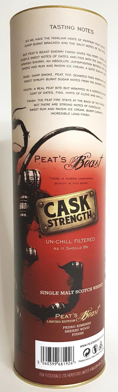 Peat's Beast Cask Strength FF