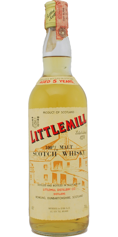 Littlemill 5yo Seiba Import 100% Pure Malt 40% 700ml