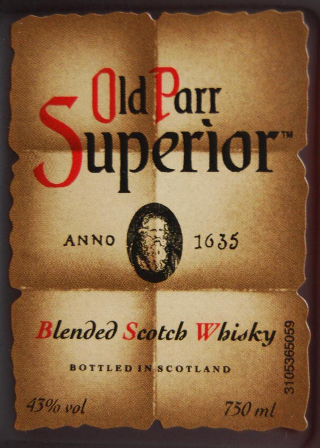Old Parr Superior - Ratings and reviews - Whiskybase